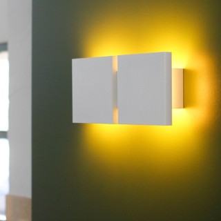 Square LED wandlamp