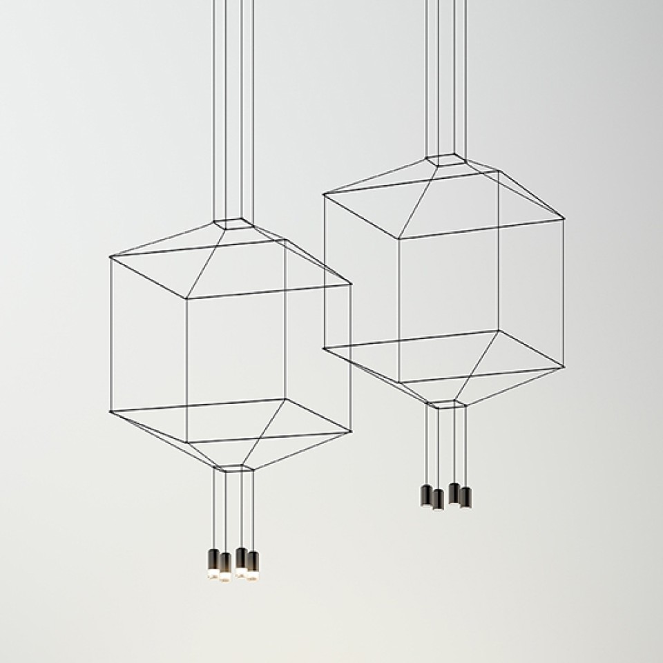 Wireflow hanglamp - Set van 2 - zwart SHOWROOMMODEL