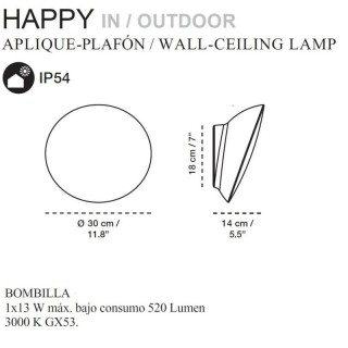 Happy Wandlamp