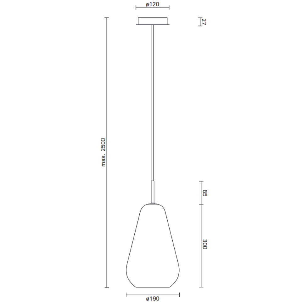 Anoli 1 medium, hanglamp